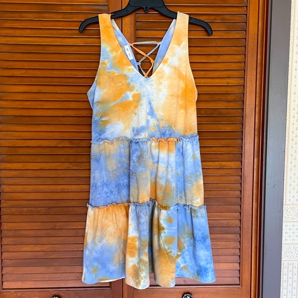 stitch & pine Dresses & Skirts - Mini Tye-Died Sun dress